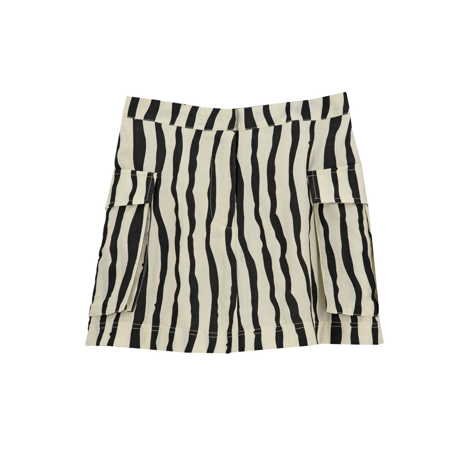 Falda Rubienn Rayas Cargo para Damas