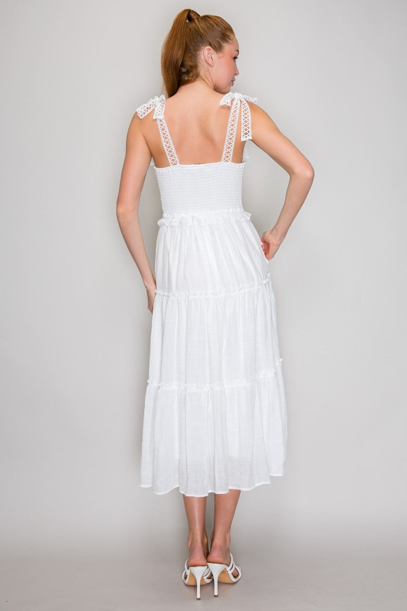 Vestido Story On sin Mangas Liso para Damas – vista 4
