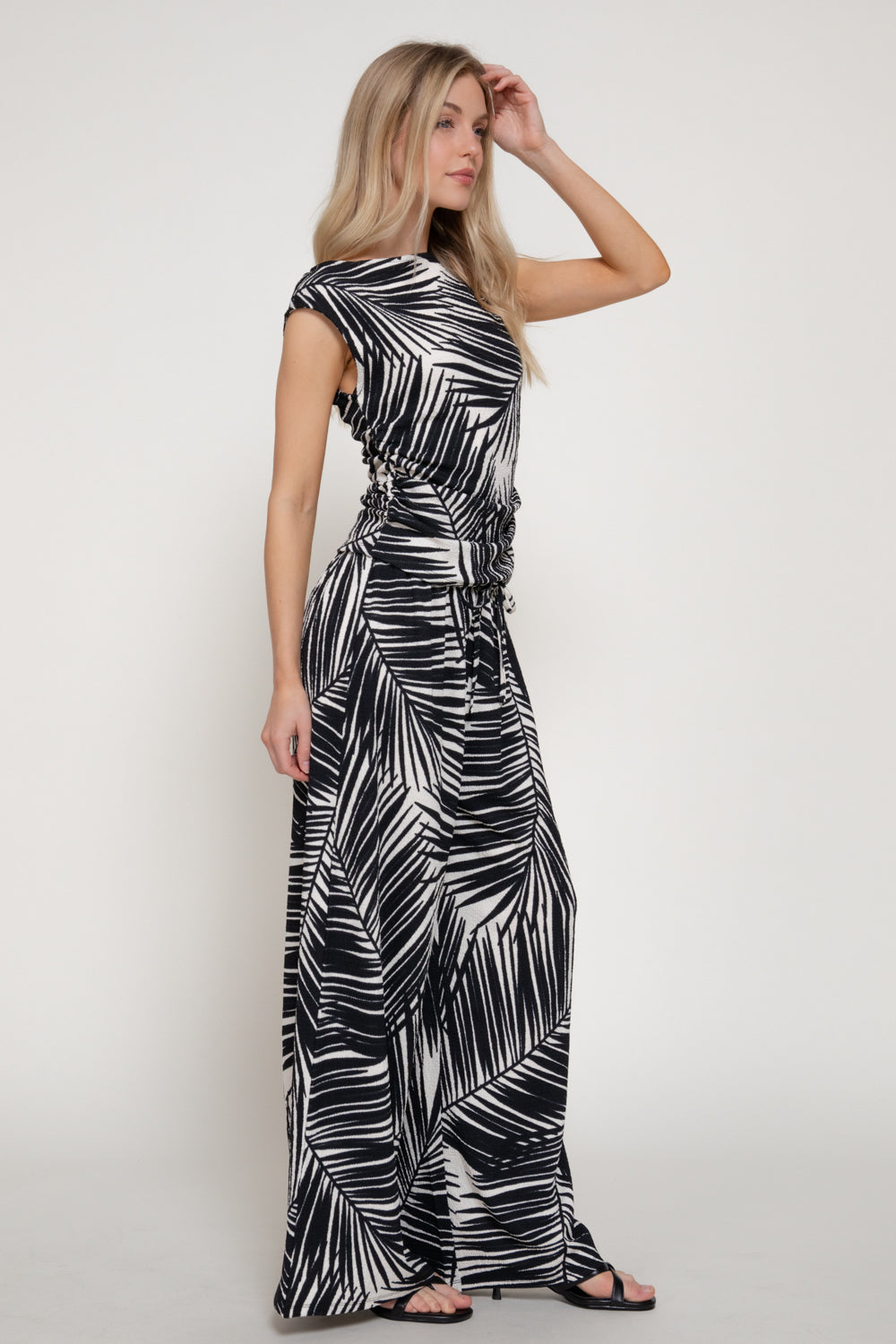 Blusa Active Basic Corrugado Estampada Para Damas