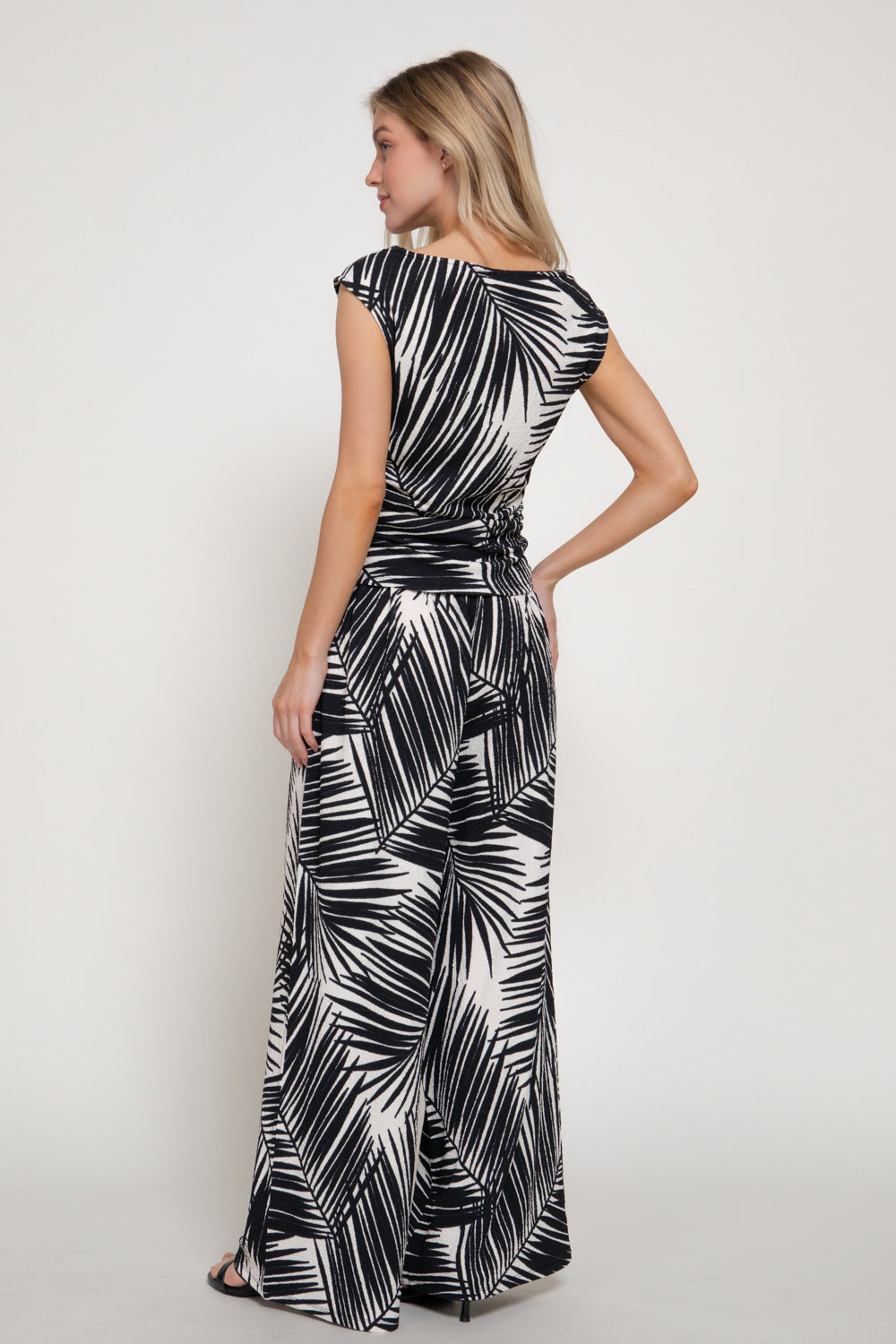 Blusa Active Basic Corrugado Estampada Para Damas