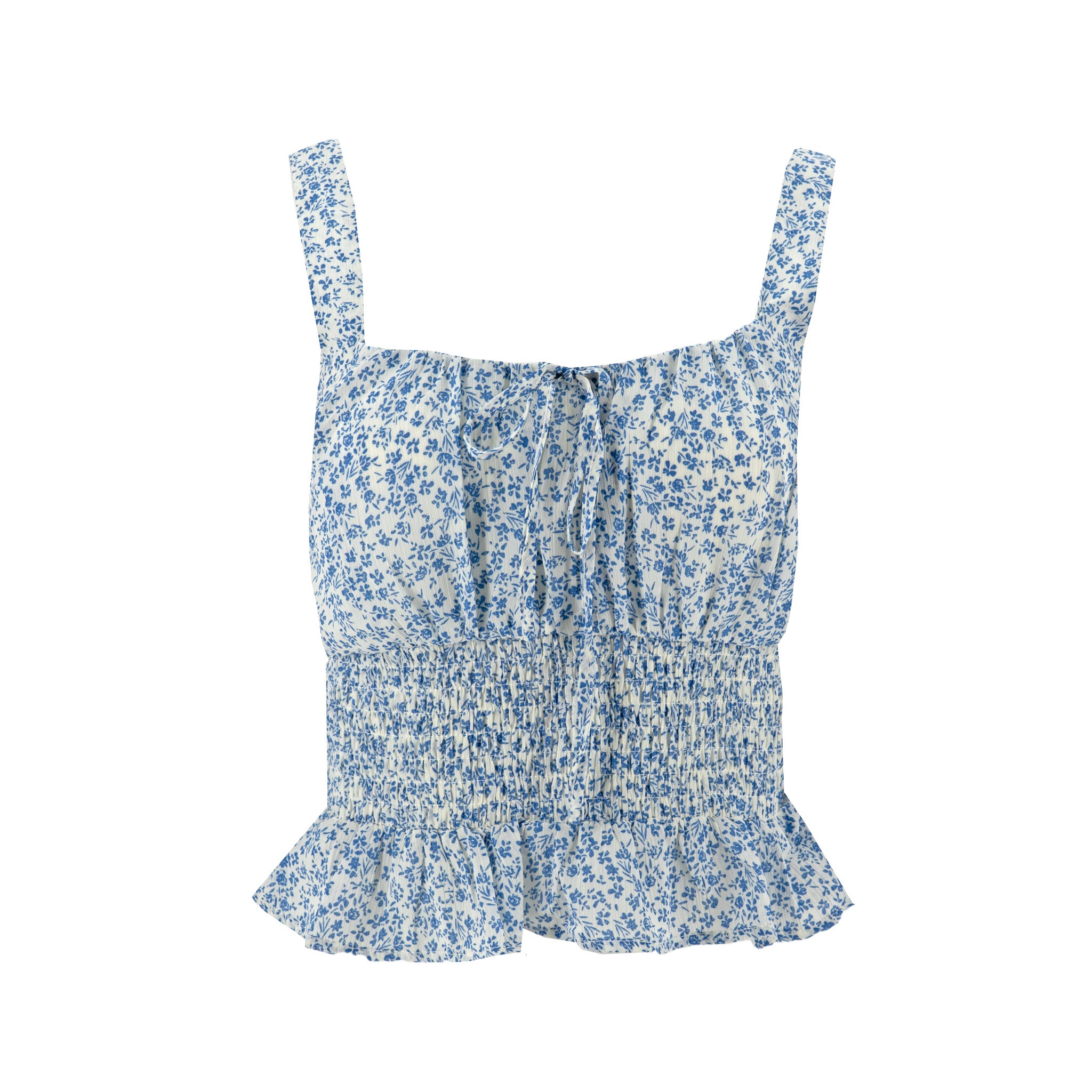Blusa She + Sky sin Mangas Estampado para Damas – BLUE
