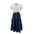 Vestido She + Sky Mangas Cortas Combinado para Damas – vista 2