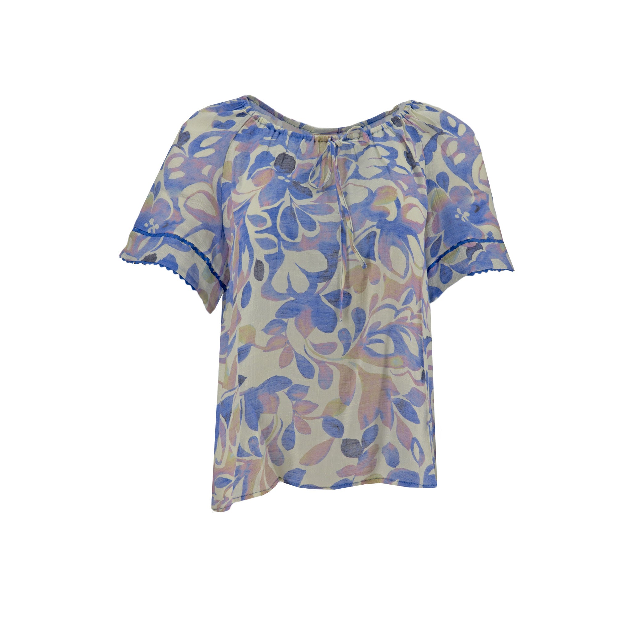 Blusa Zac & Rachel Mangas Cortas Floral para Damas