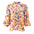 Blusa Zac & Rachel Mangas 3/4 Floral Para Damas