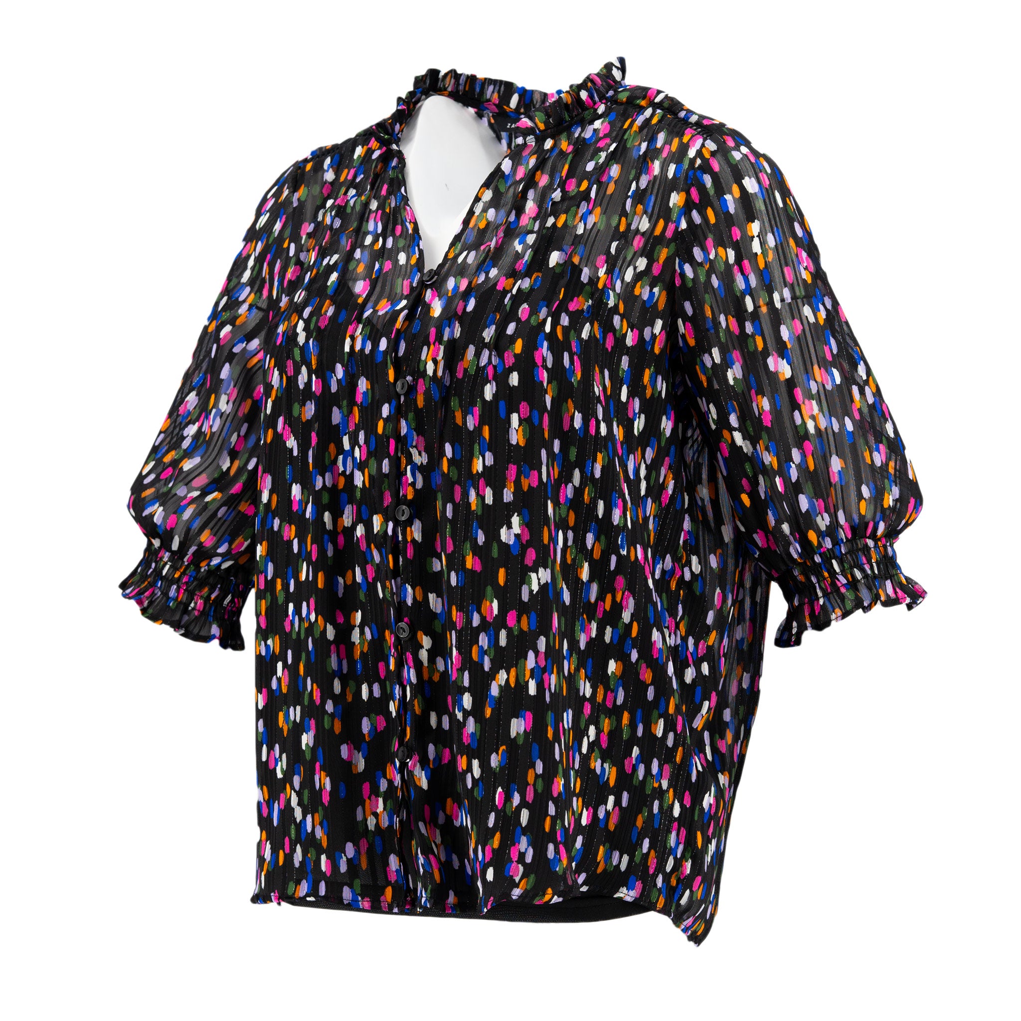 Blusa Zac & Rachel Mangas Largas Estampada P/ Dama ST81H816D