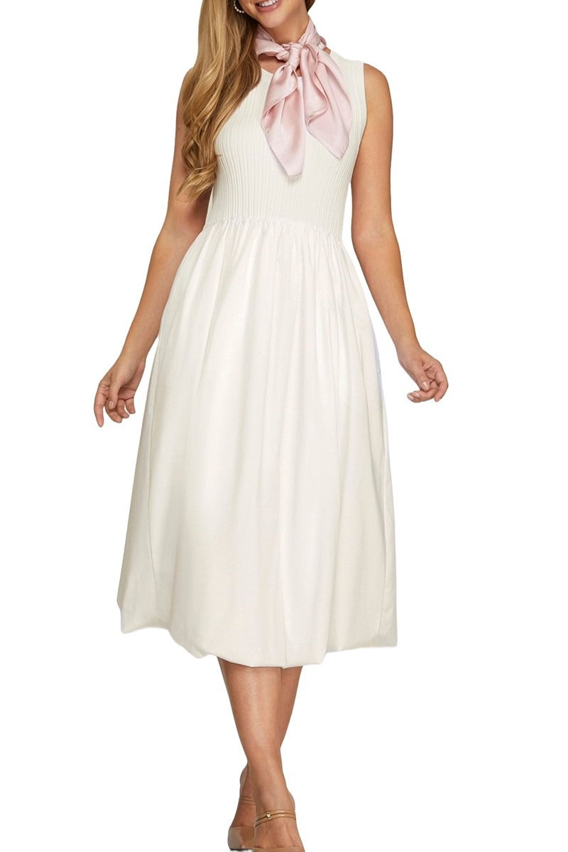 Vestido She + Sky sin Mangas Liso para Damas – vista 2