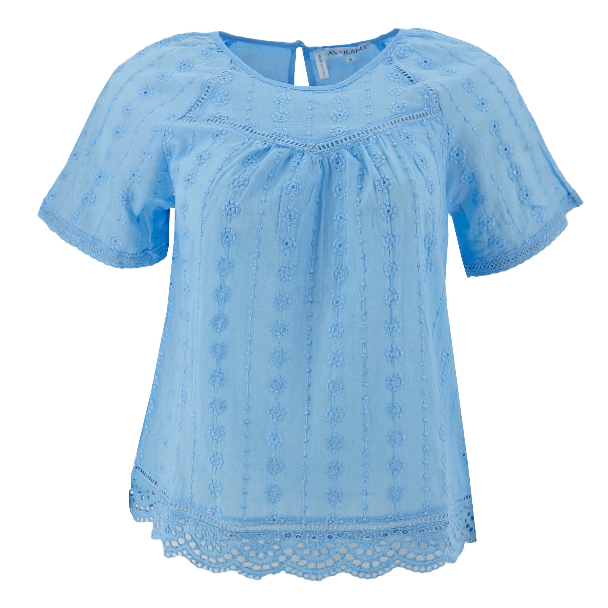 Blusa Available Mangas Cortas Bordados Para Damas by Available