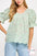 Blusa Available Mangas Cortas Estampada Encaje Para Damas