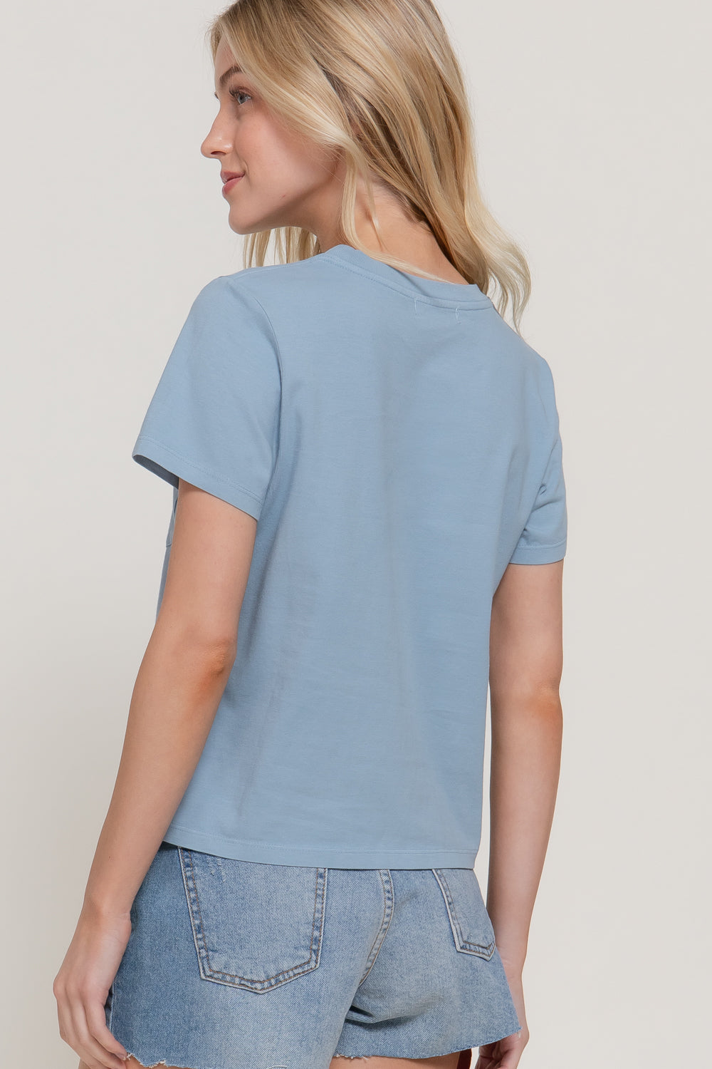 Camiseta Active Basic Mangas Cortas Lisa Para Damas