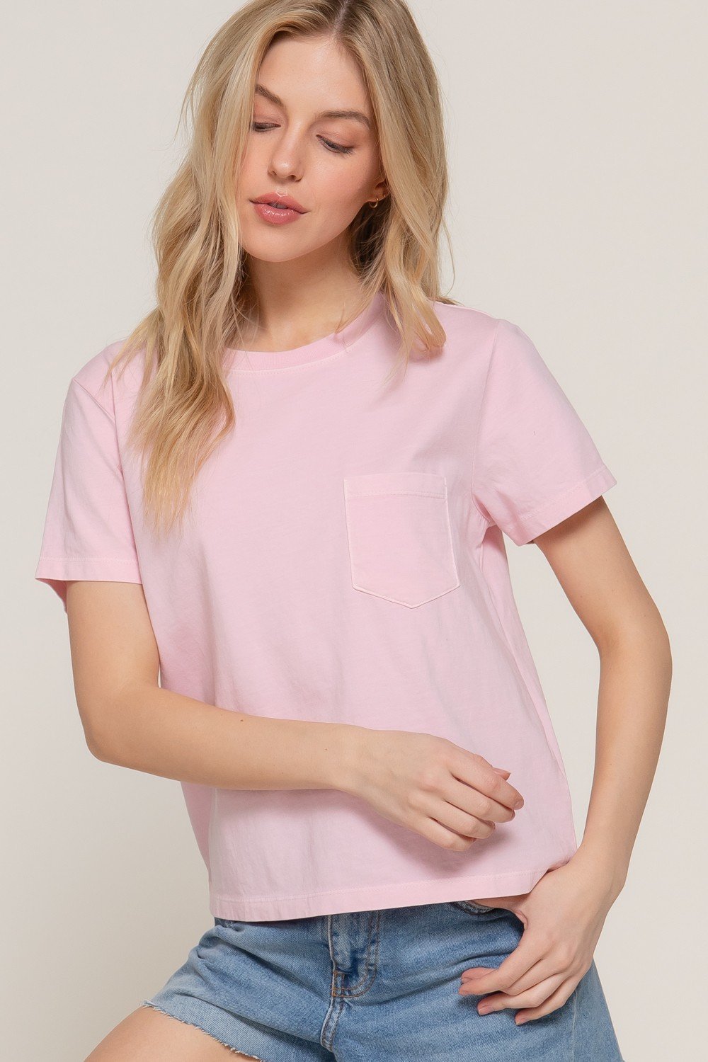 Camiseta Active Basic Mangas Cortas Lisa Para Damas