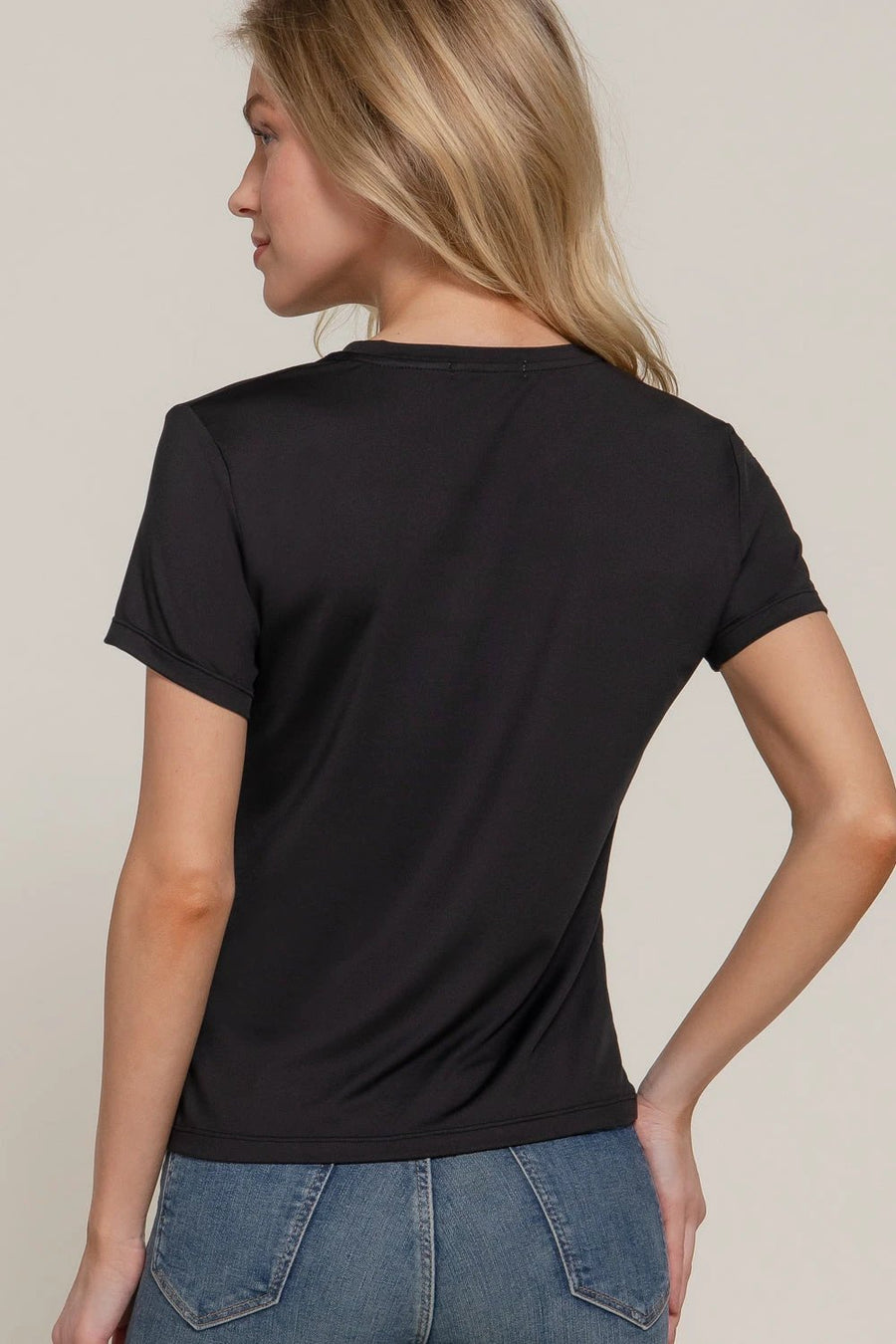 Camiseta Active Basic Mangas Cortas Lisa Para Damas by Active Basic