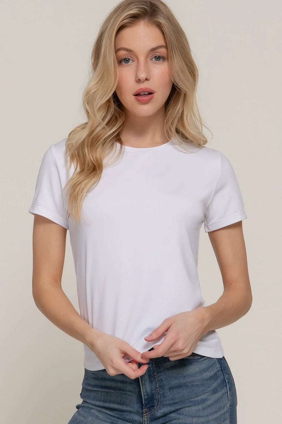 Camiseta Active Basic Mangas Cortas Lisa Para Damas by Active Basic