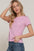 Camiseta Active Basic Mangas Cortas Lisa Para Damas