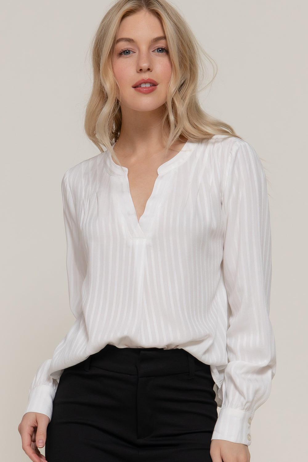 Blusa Active Basic Mangas Largas Rayas Para Damas