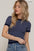 Camiseta Active Basic Mangas Cortas Rayas Para Damas