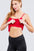 Top Active Basic Tiros Lisa Para Damas T9670-WH