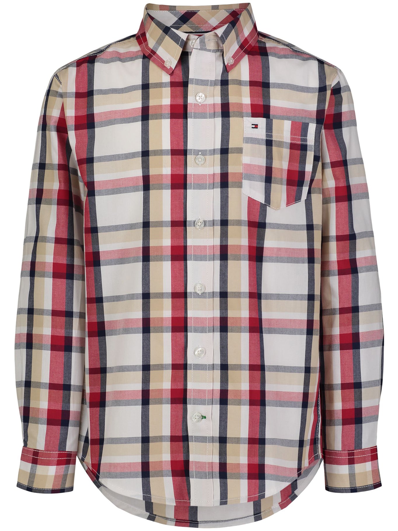 Camisa Tommy Hilfiger Mangas Largas Cuadros P/ Niños by Tommy Hilfiger