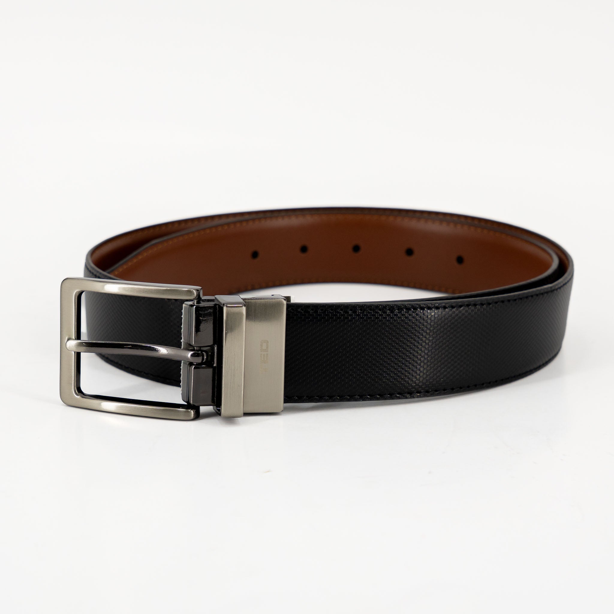 Correa Ted Lapidus Reversible para Caballeros – BLACK/CAMEL