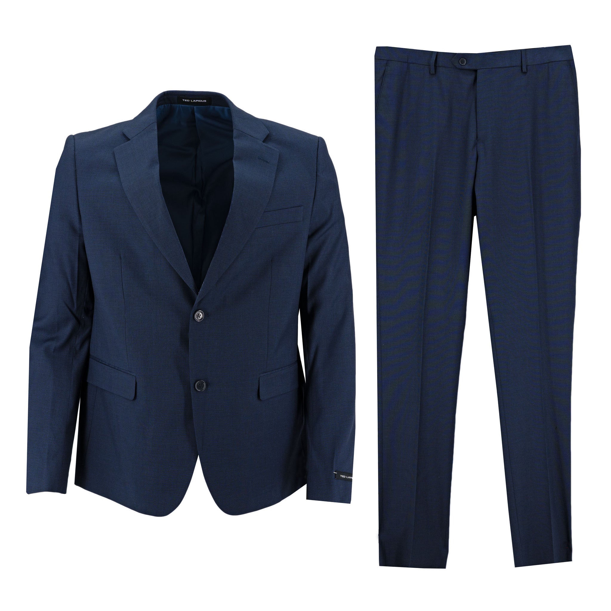 Traje Ted Lapidus 2 Botones Liso para Caballeros – NAVY