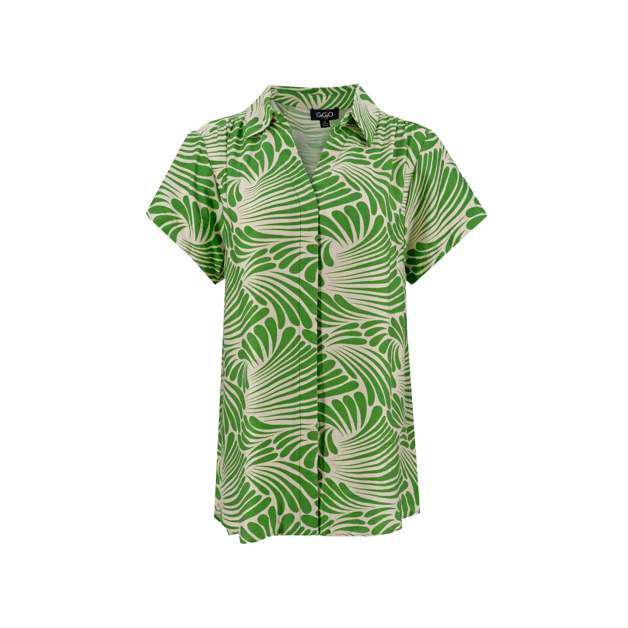 Blusa Gigio Mangas Cortas Estampado para Damas