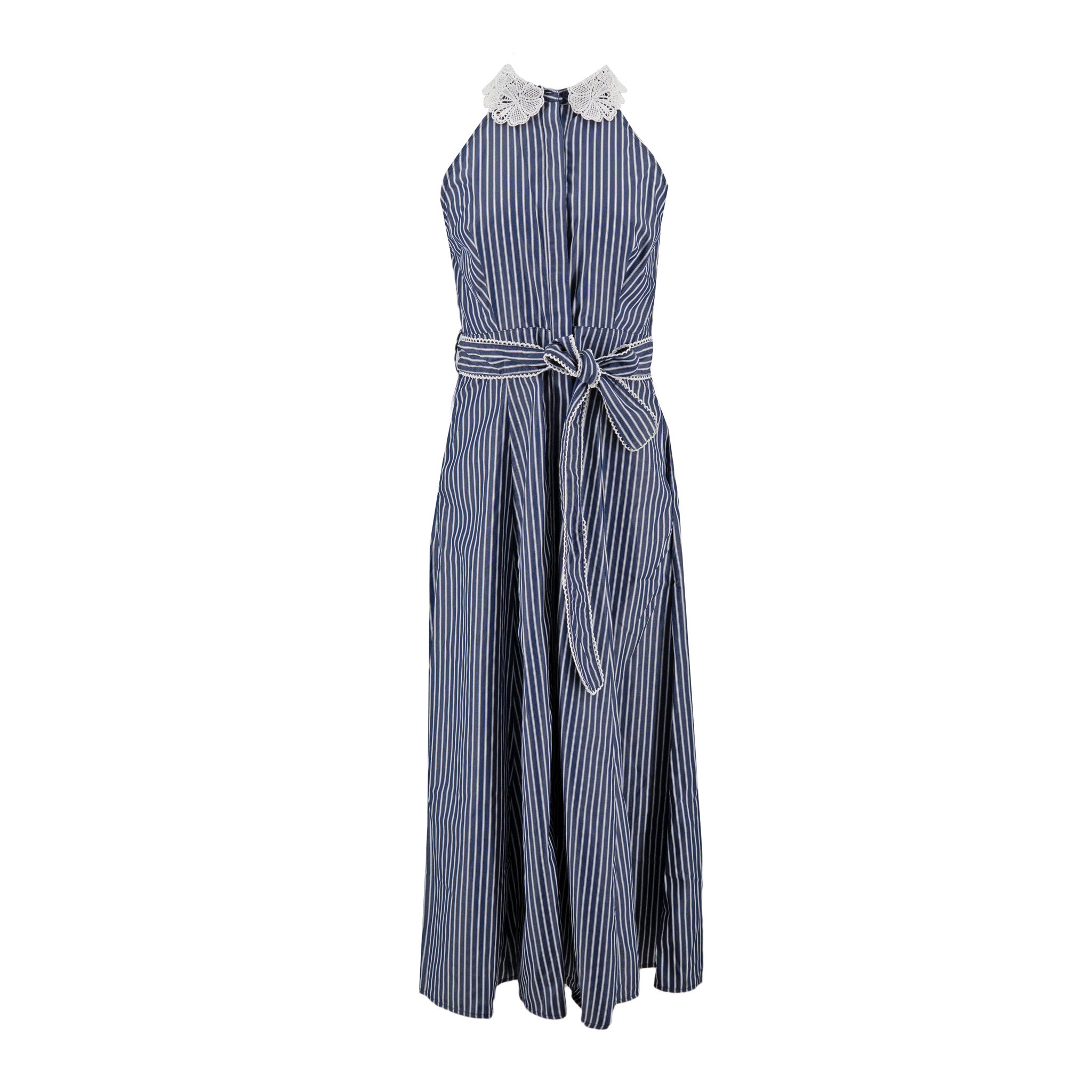 Vestido Gigio sin Mangas Rayas para Damas – DENIM STRIPE