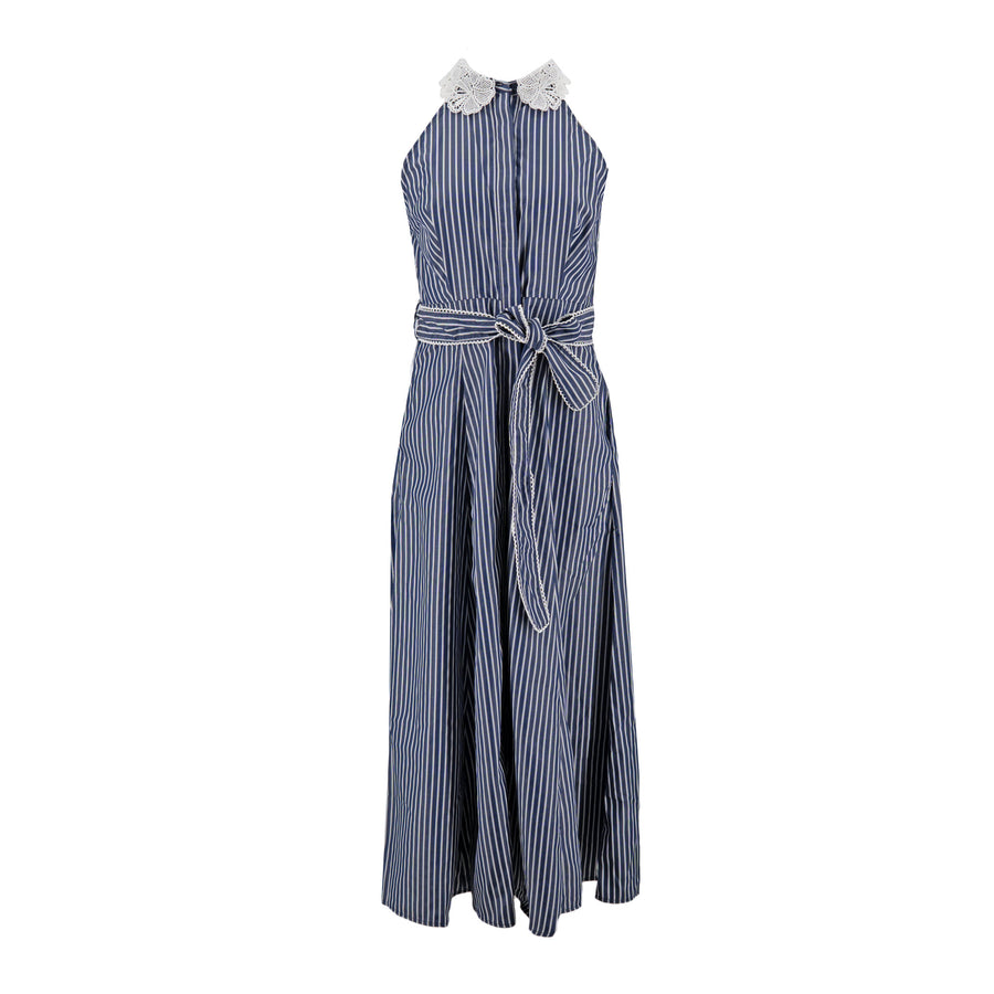 Vestido Gigio sin Mangas Rayas para Damas – DENIM STRIPE