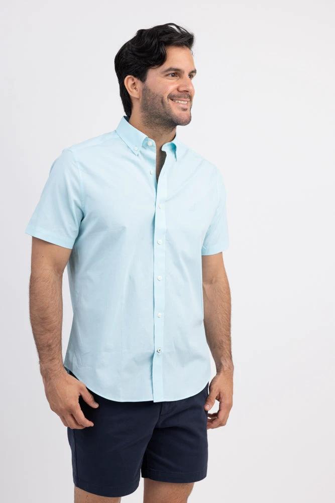 Camisa Nautica Mangas Cortas Lisa Para Caballeros by Nautica