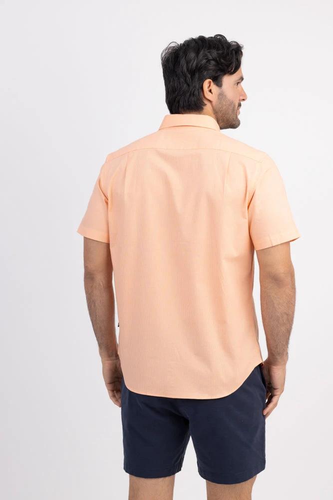 Camisa Nautica Mangas Cortas Lisa Para Caballeros by Nautica