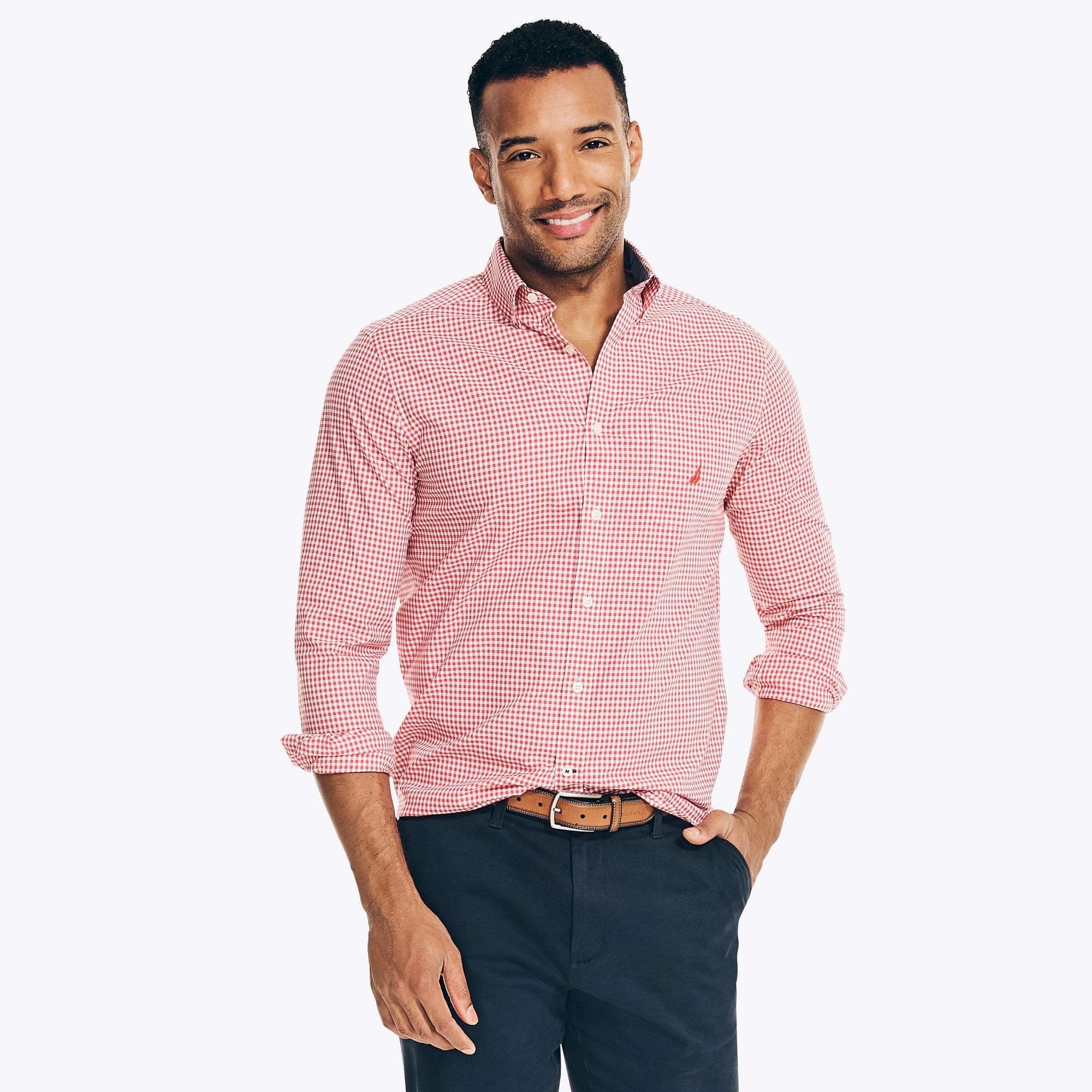 Camisa Nautica Ml Cuadros Cab