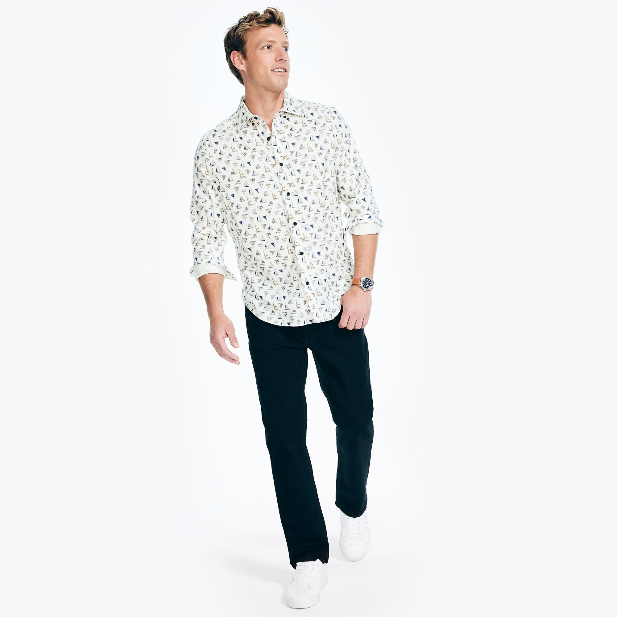 Camisa Nautica Ml Estamp Cab