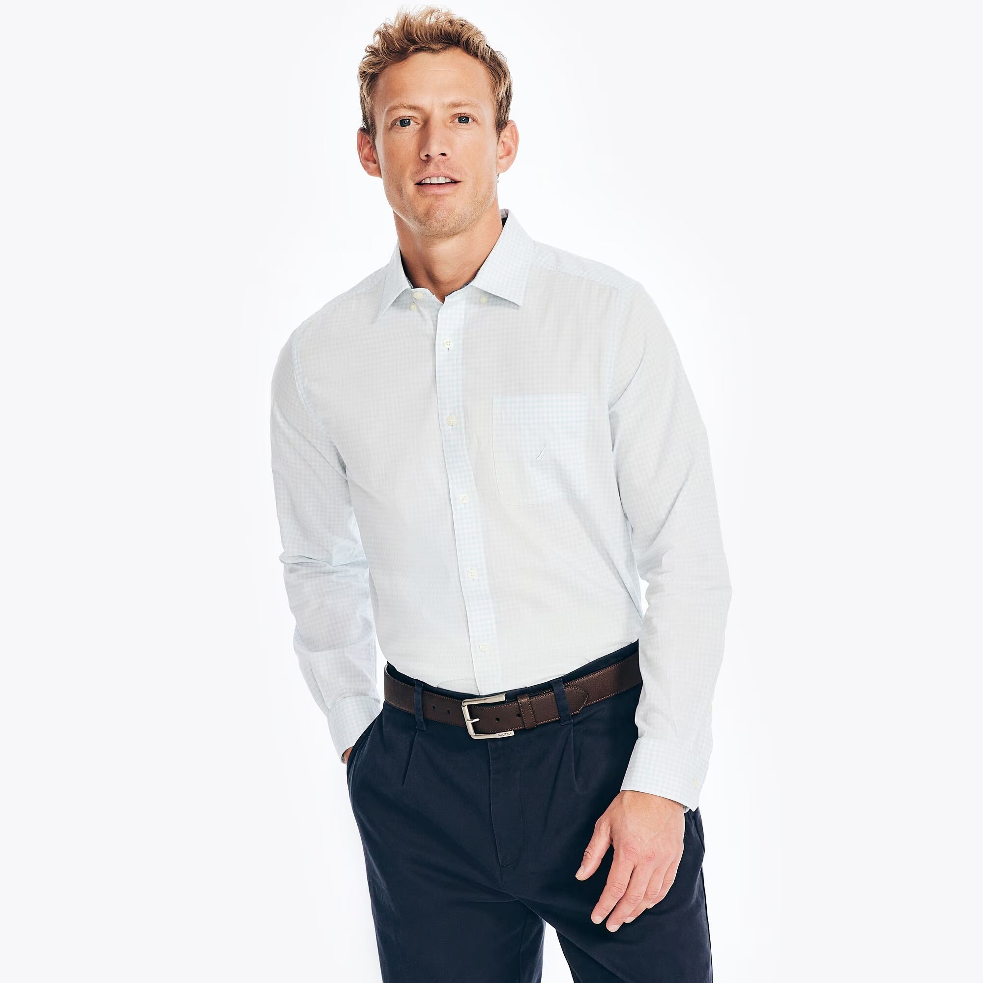 Camisa Nautica Mangas Largas para Caballeros