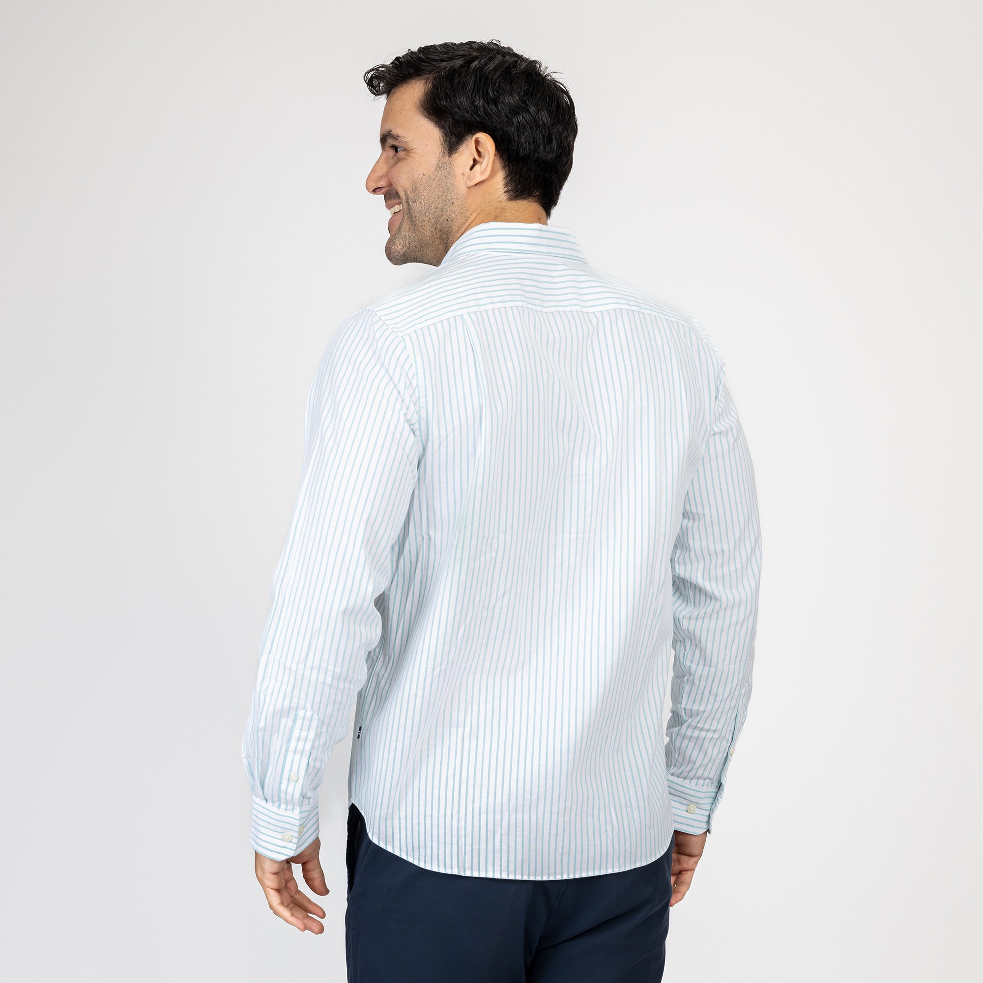 Camisa Nautica Ml Rayas Cab