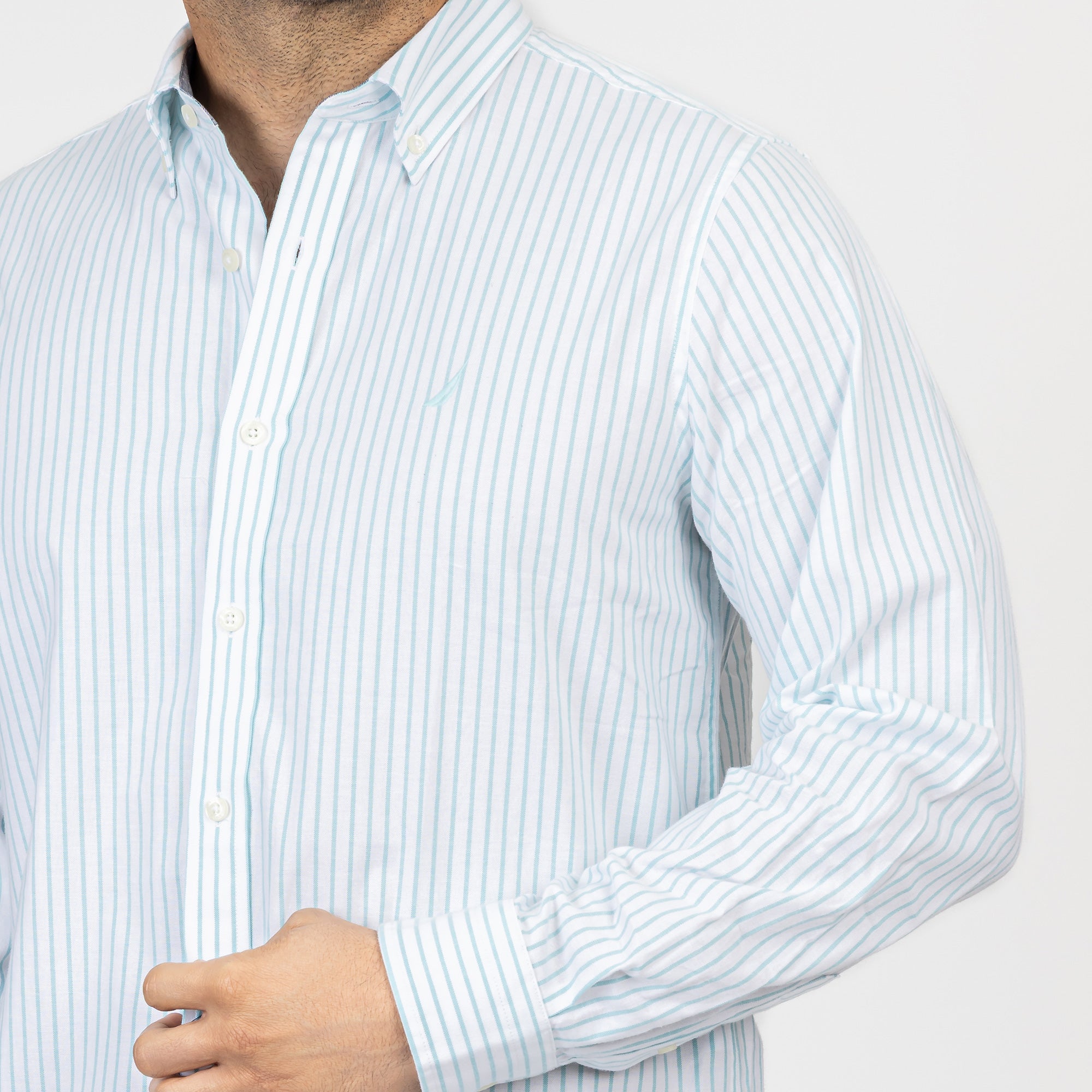 Camisa Nautica Ml Rayas Cab