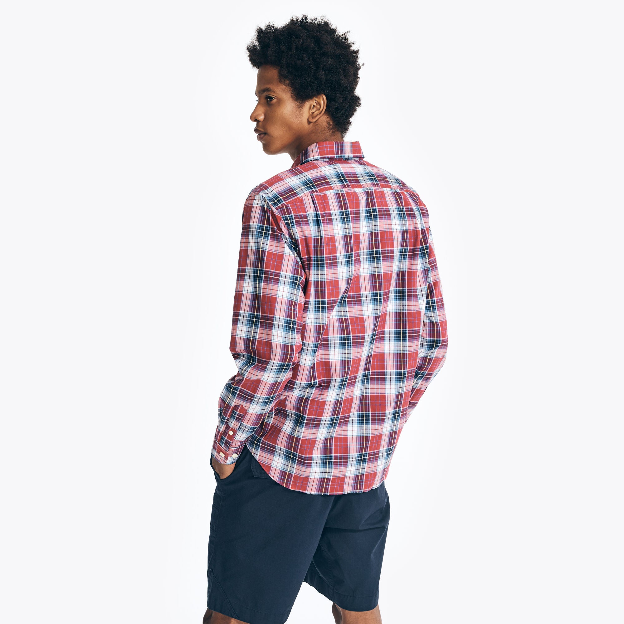 Camisa Nautica Ml Cuadro Cab