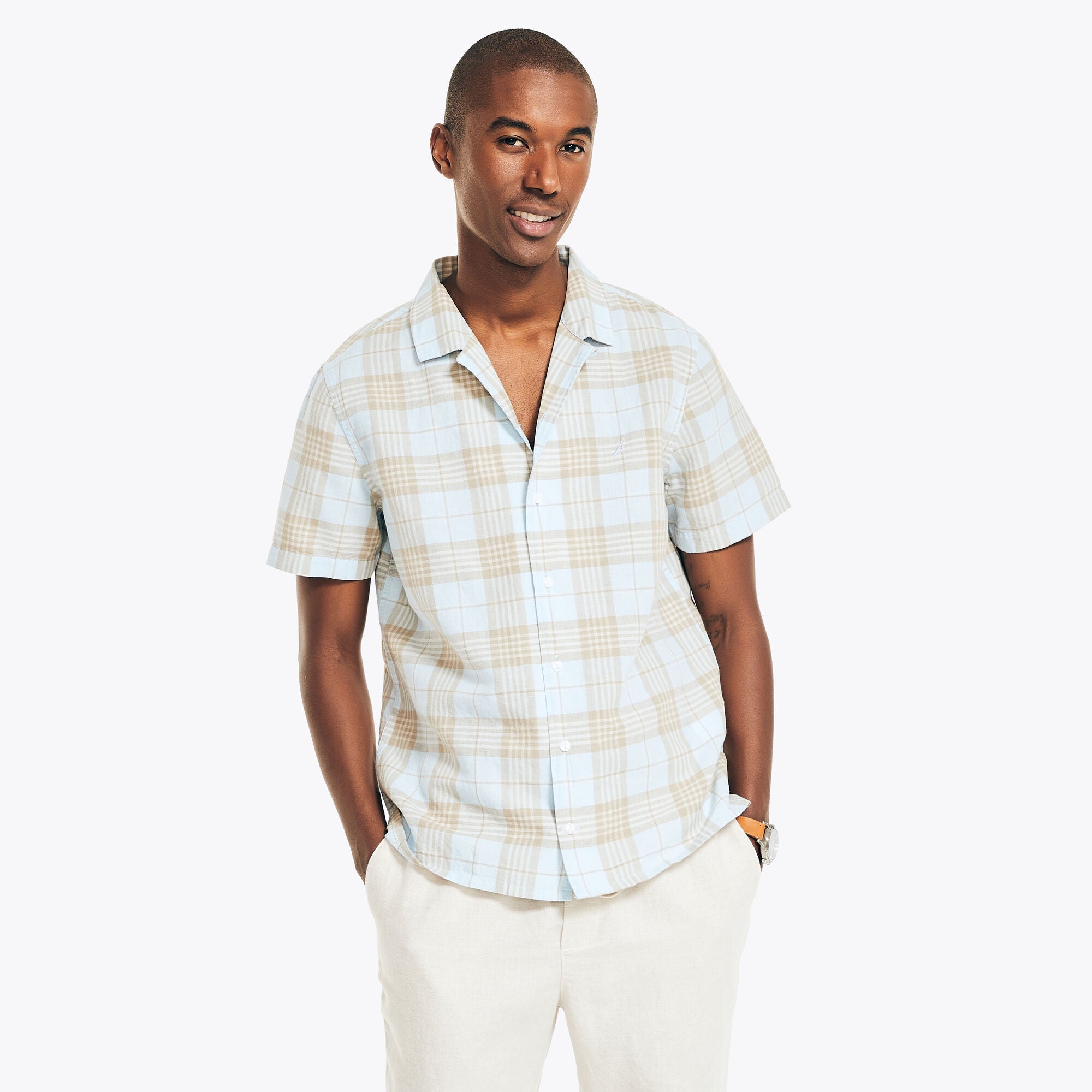 Camisa Nautica Mc Cuadros Cab