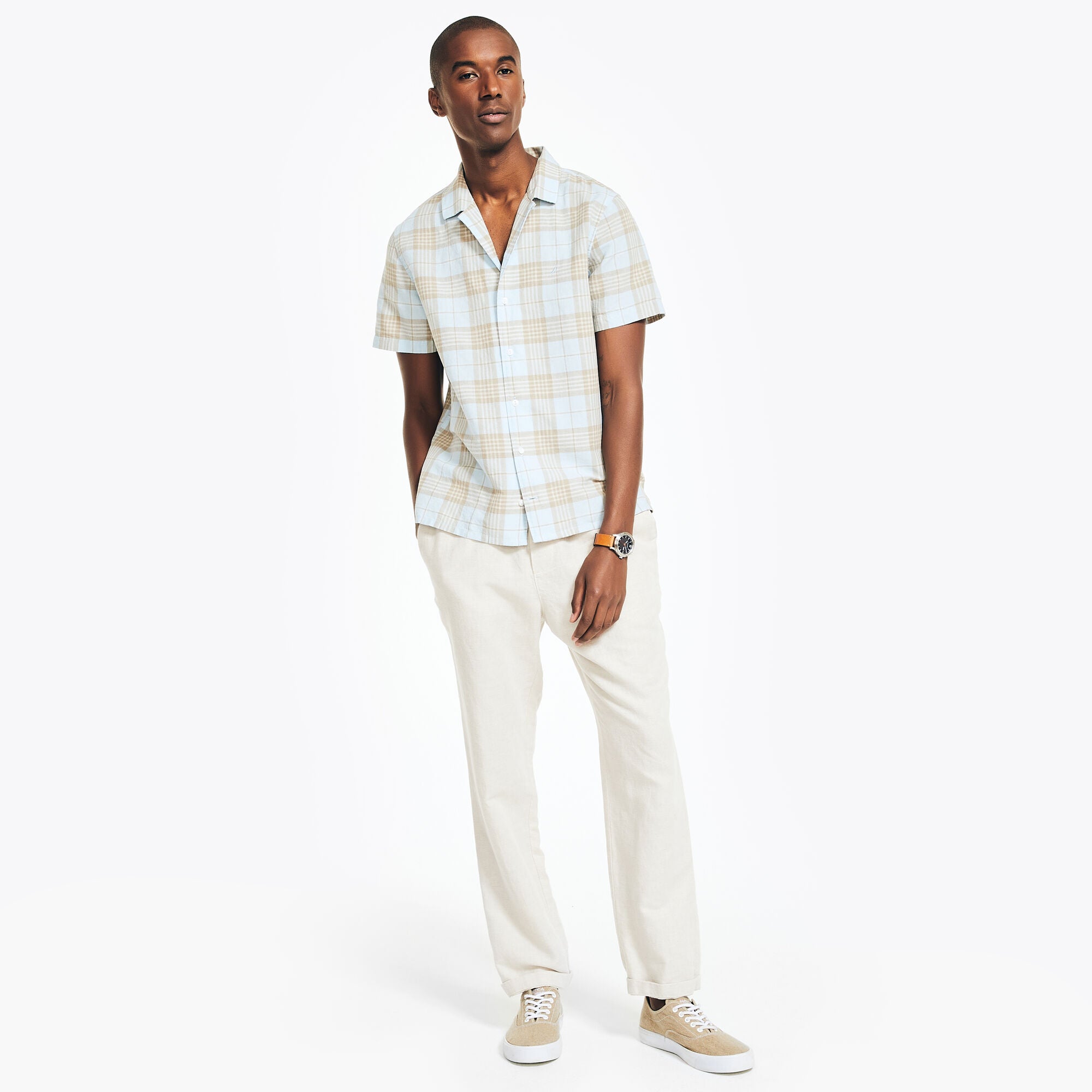 Camisa Nautica Mc Cuadros Cab