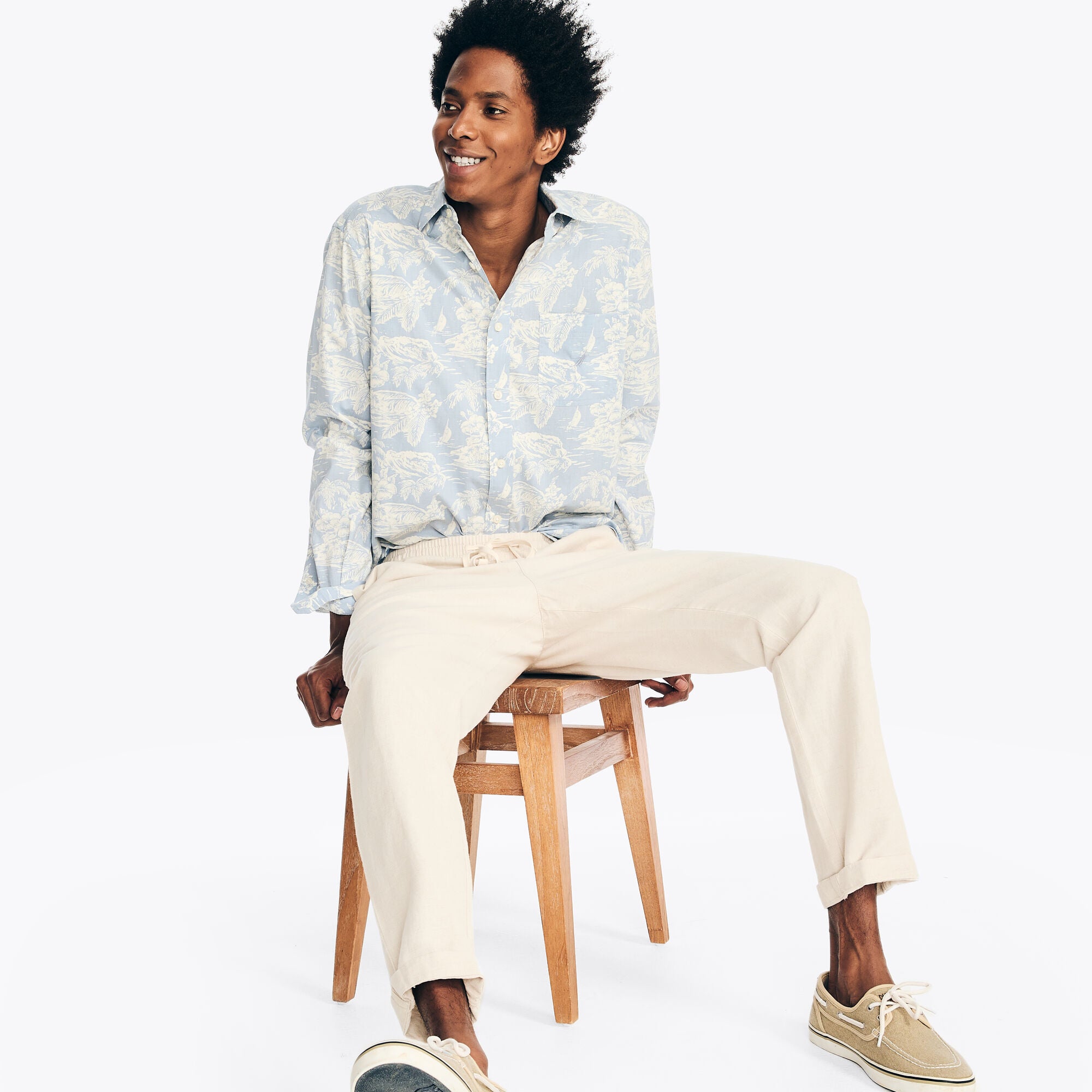 Camisa Nautica Ml Estamp Cab
