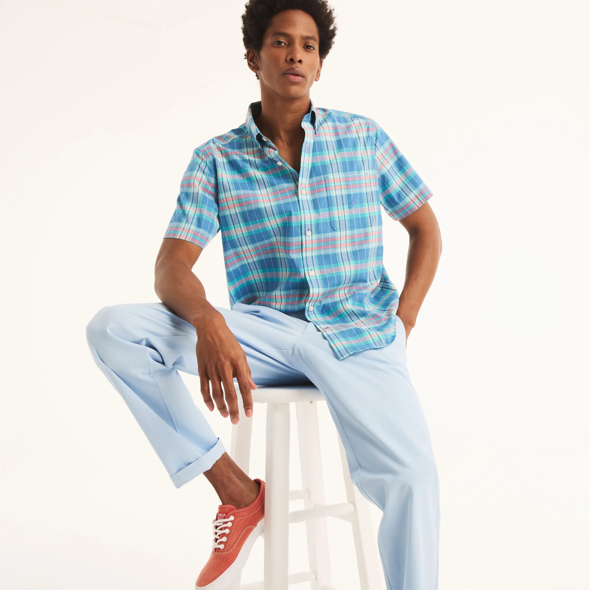 Camisa Nautica Mc Cuadros Cab