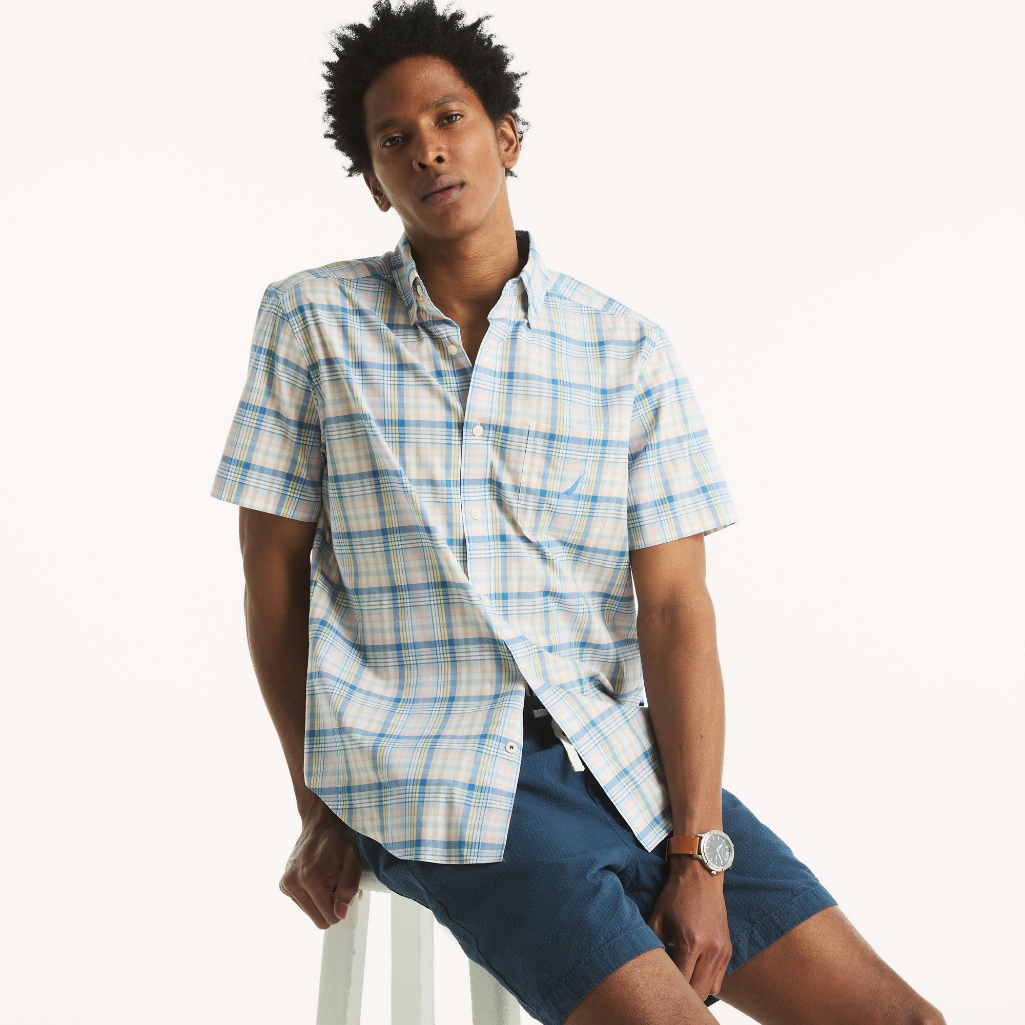 Camisa Nautica Mc Cuadros Cab