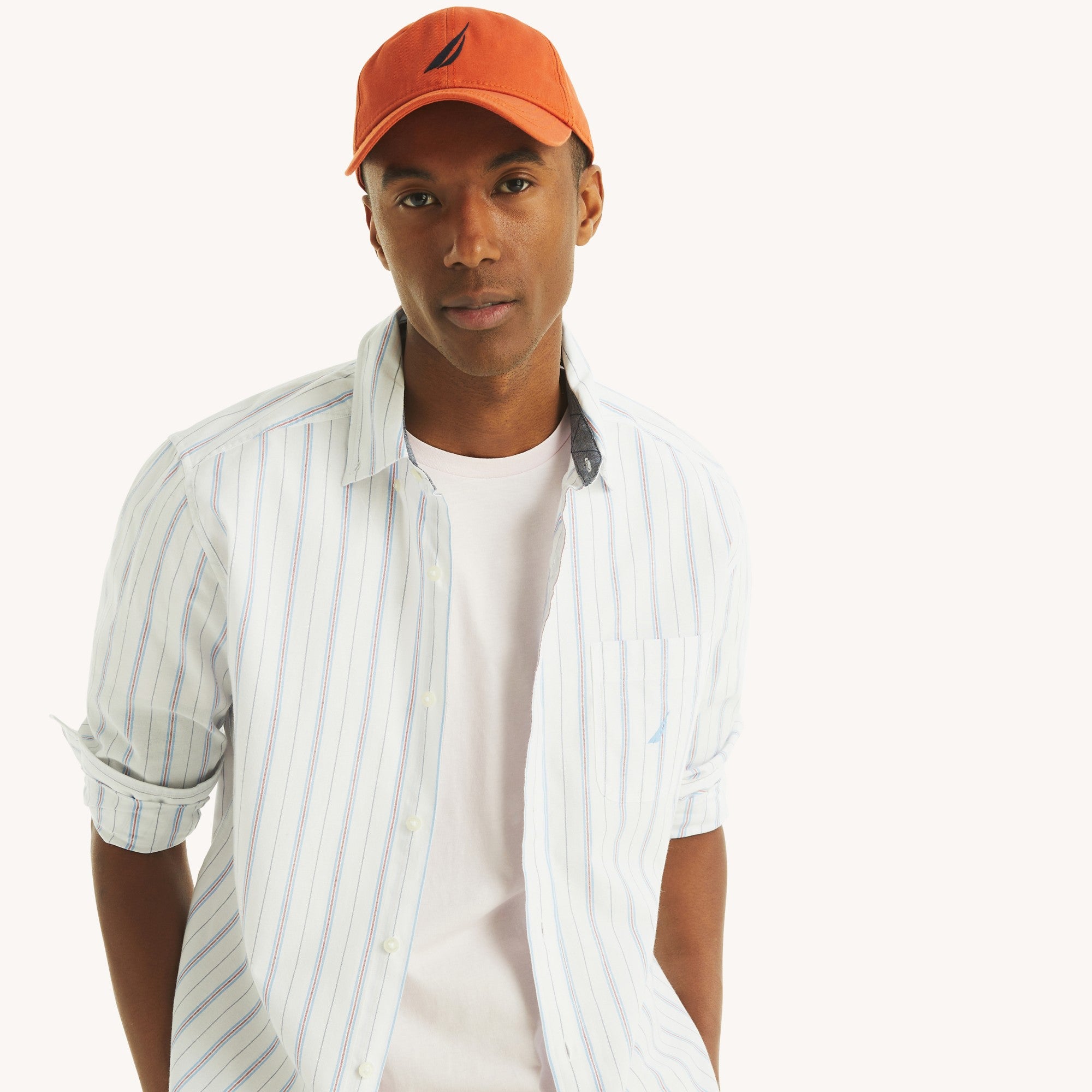 Camisa Nautica Ml Rayas Cab