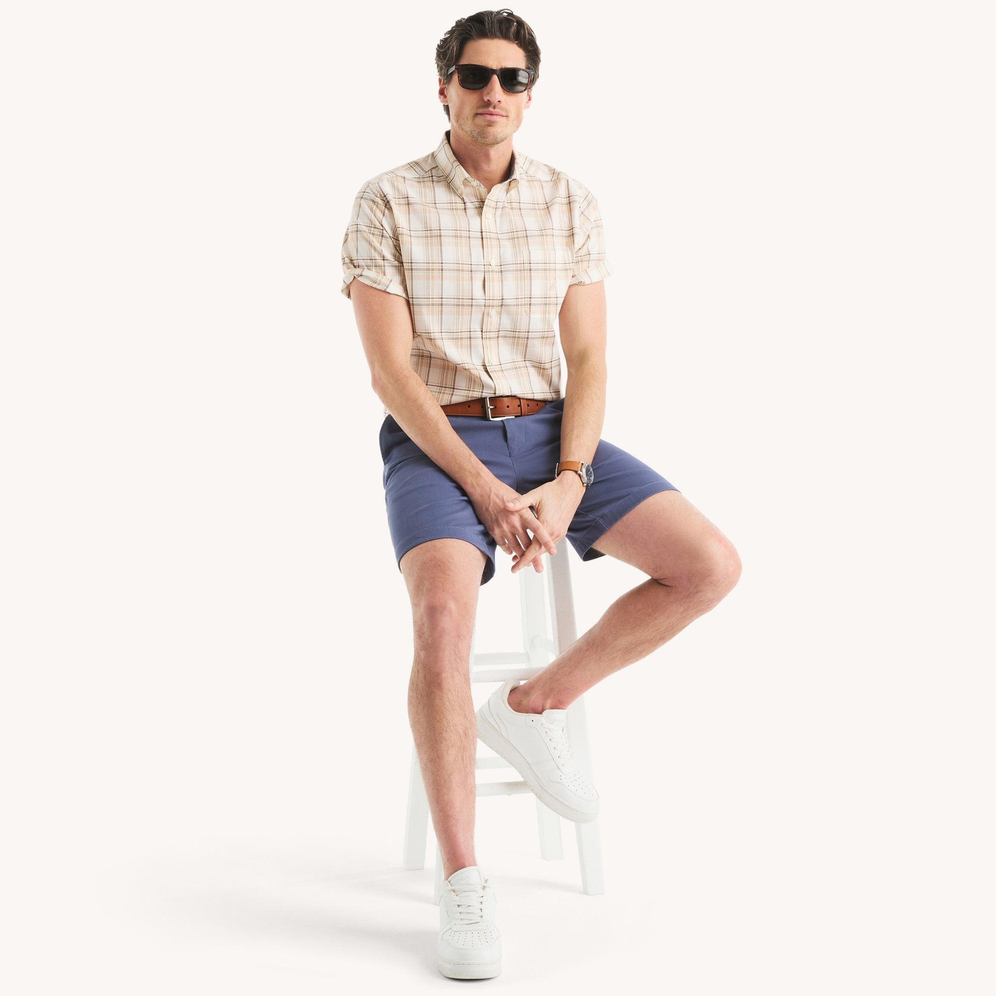 Camisa Nautica Mc Cuadro Cab