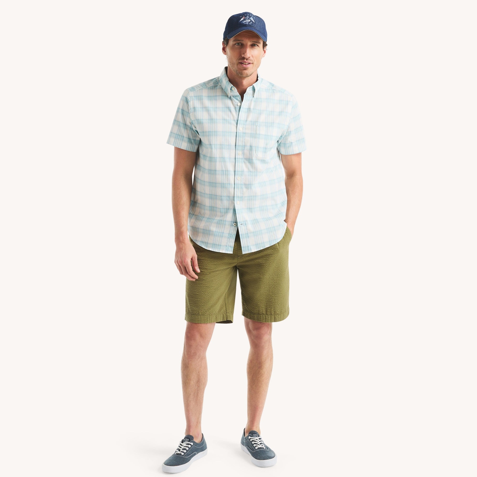 Camisa Nautica Mc Cuadro Cab