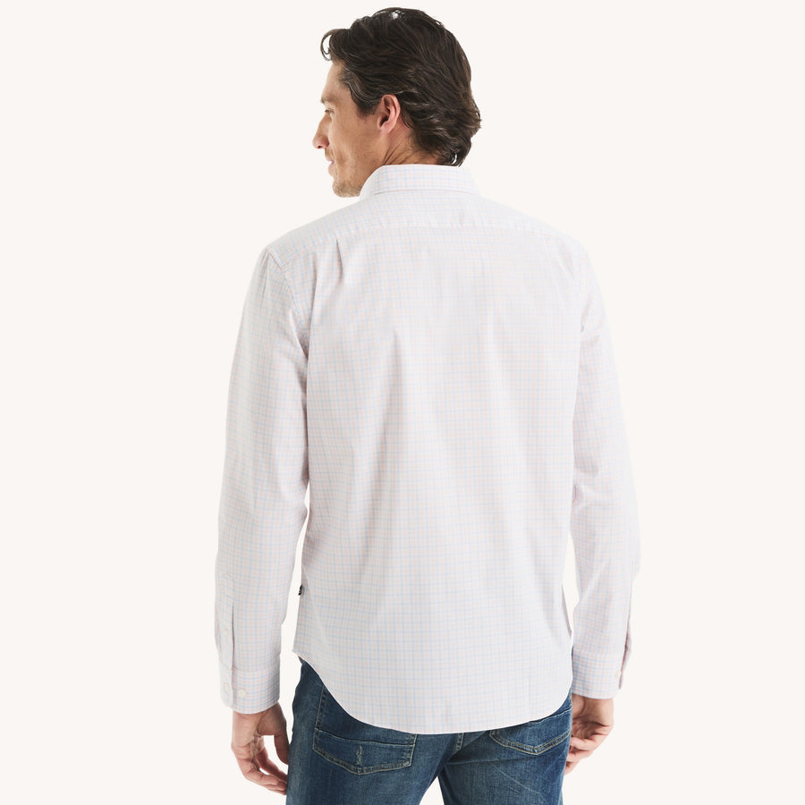 Camisa Nautica Mangas Largas Cuadros para Caballeros
