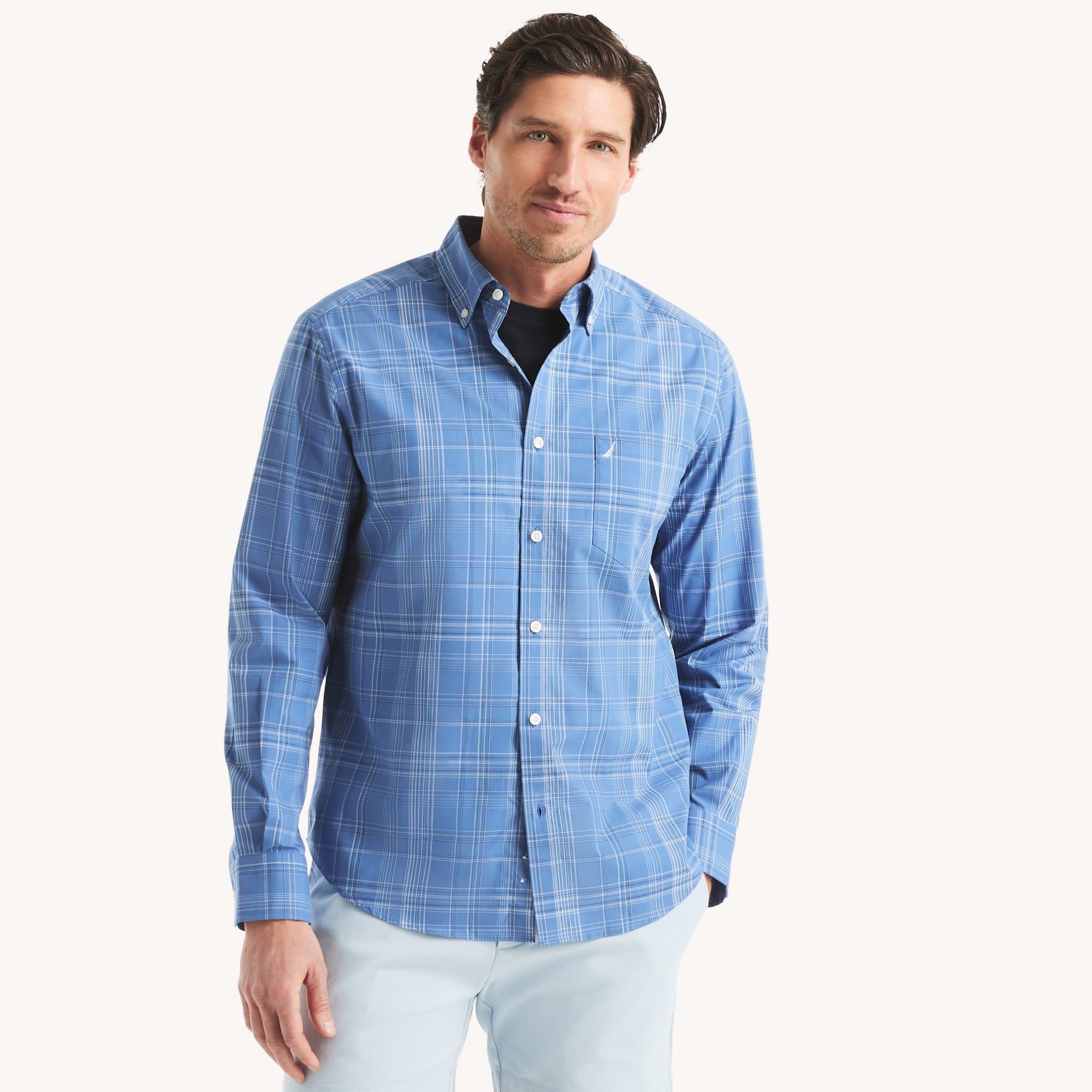 Camisa Nautica Ml Cuadro Cab