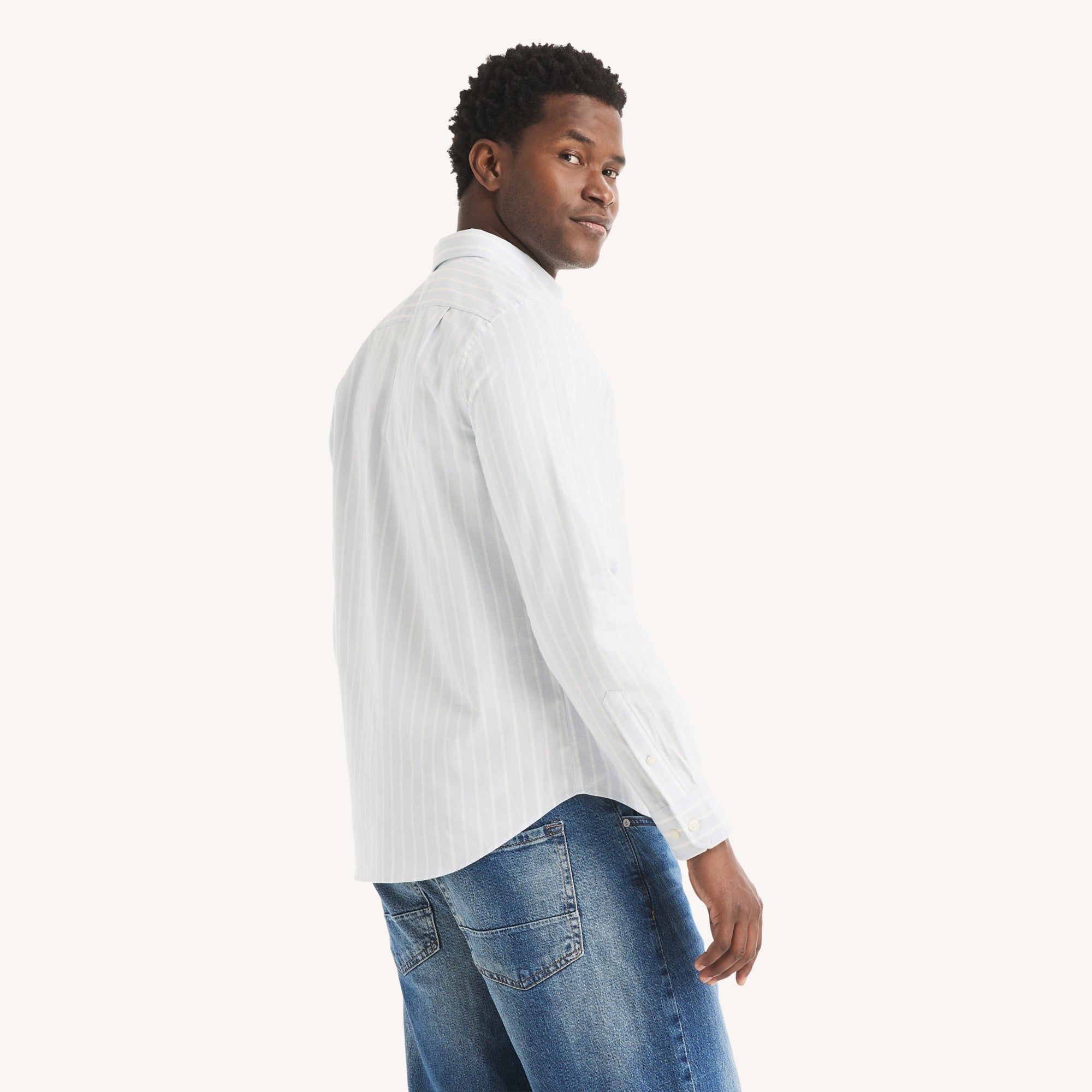 Camisa Nautica Ml Rayas Cab