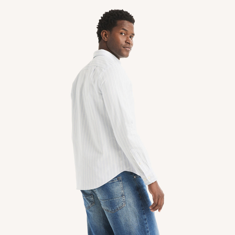 Camisa Nautica Mangas Largas Rayas para Caballeros