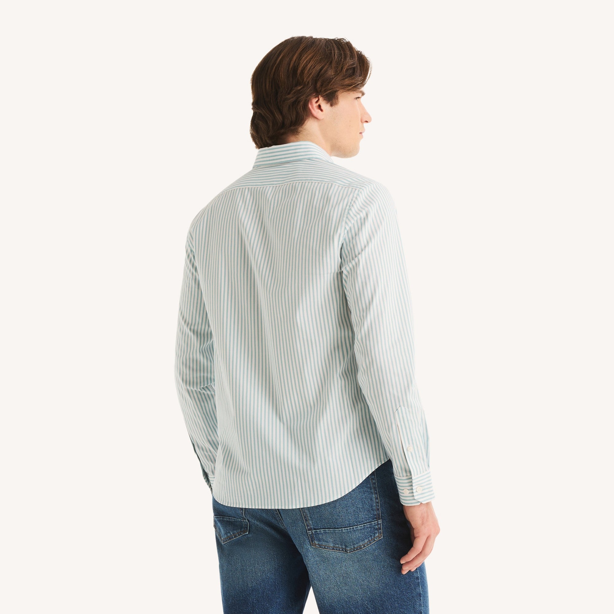 Camisa Nautica Ml Rayas Cab