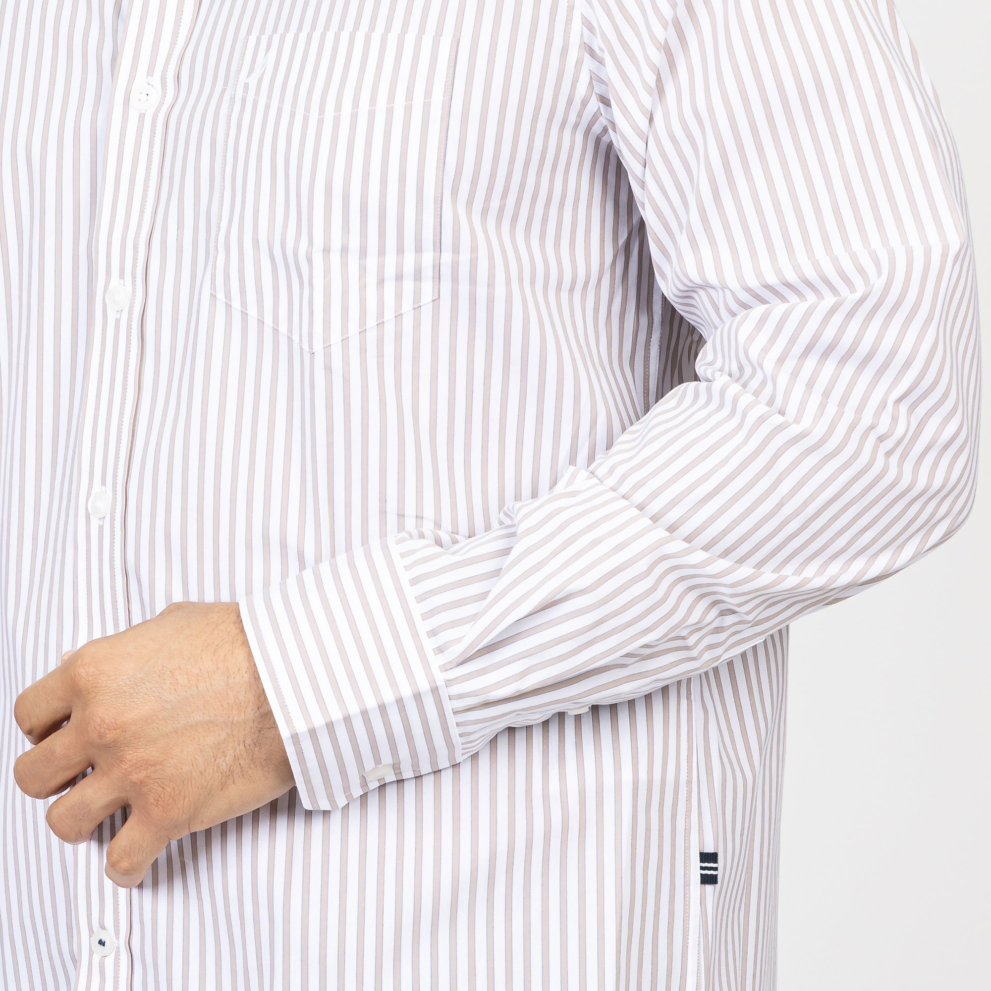 Camisa Nautica Ml Rayas Cab