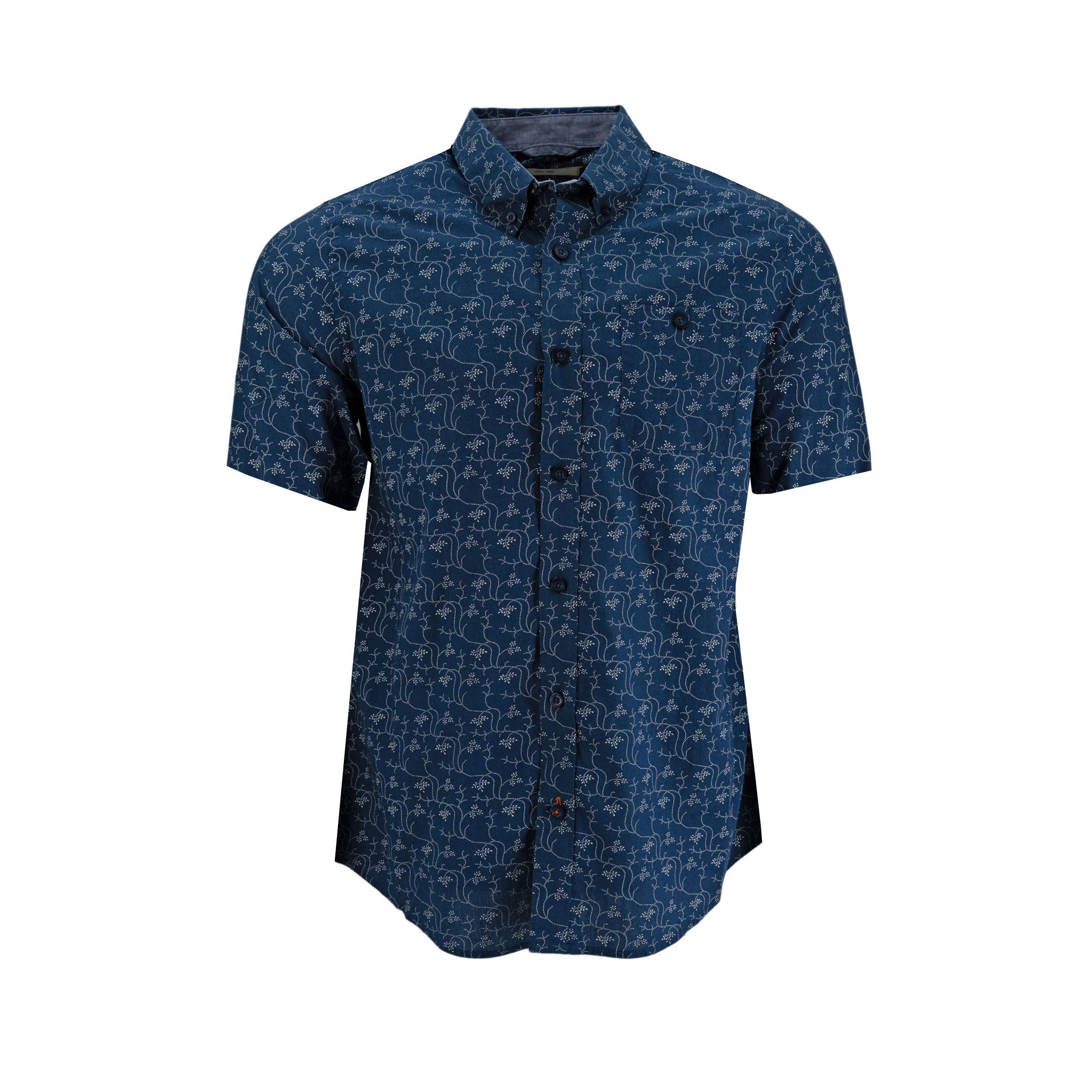 Camisa Weatherproof Mangas Cortas Estampado para Caballeros – NAVY