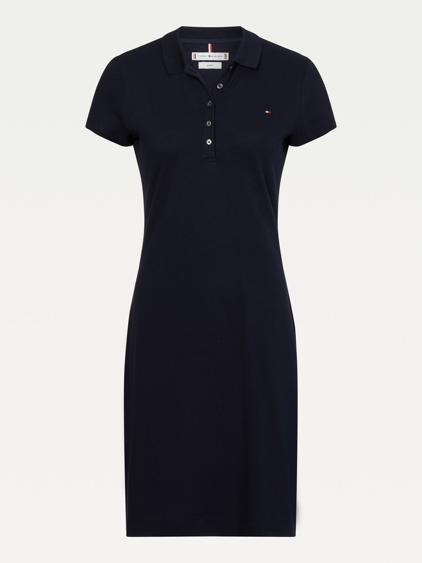 Vestido Tommy Hilfiger Mangas Cortas Liso Para Damas by Tommy Hilfiger